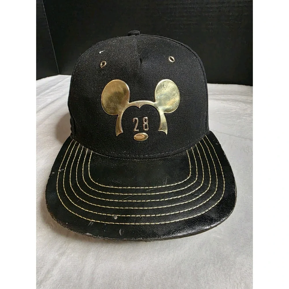 Disney Parks Mickey Mouse 28 Baseball Hat‎ Black/Gold Adult(SEE DESCRIPTION)